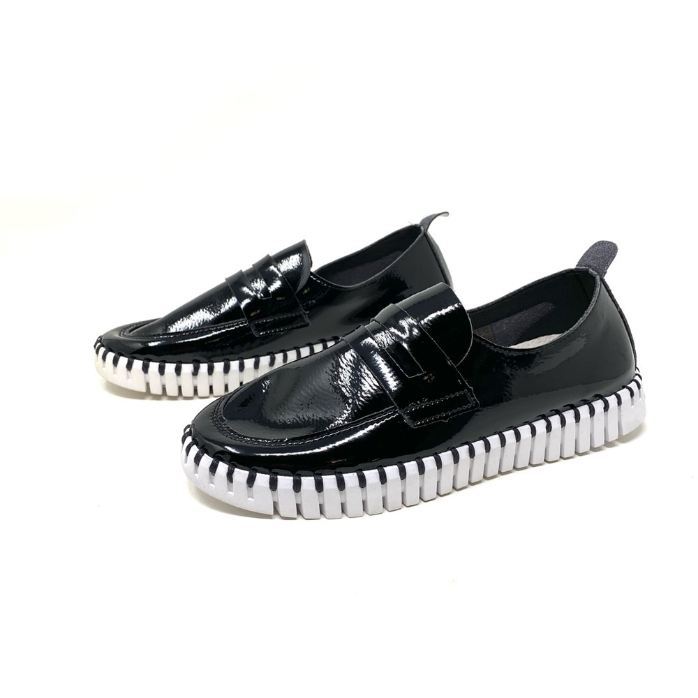 Ilse Jacobsen Tulip 3865 Slip On Shoes Black Flats Comfort Casual EU 36 NIB Read - Picture 2 of 7